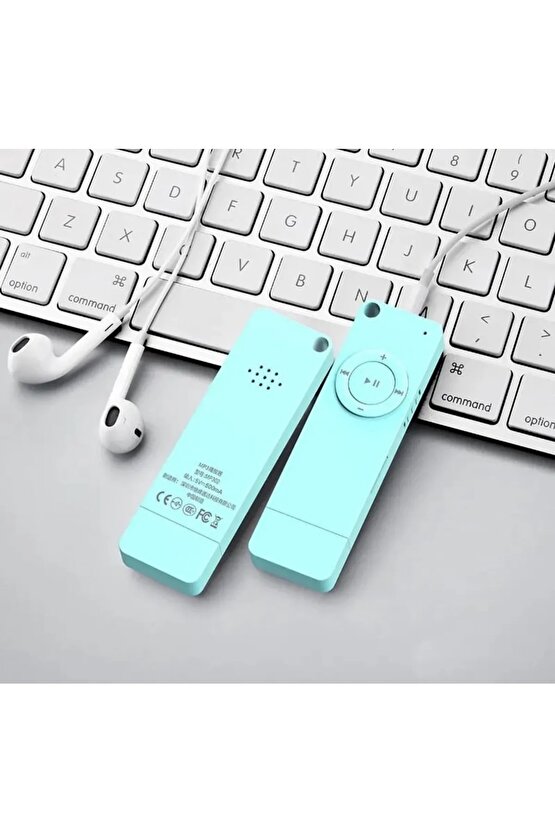 Bluetooth Lu Mp3 Player Dahili Hoparlör Kablolu Ve Kablosuz Kulaklık Ile Kullanabilme Mini Mp3 Çalar