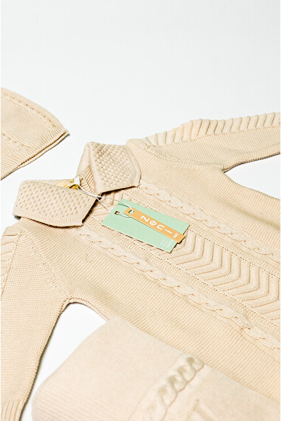 Yeni Doğan 5li Örme Triko Tulum Set