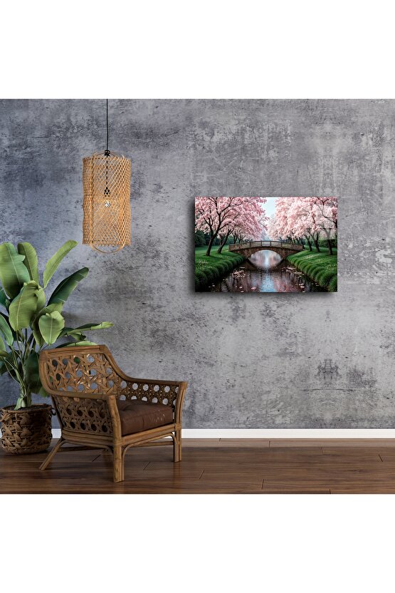 Bahar Temalı Manzara Tuval Tablo