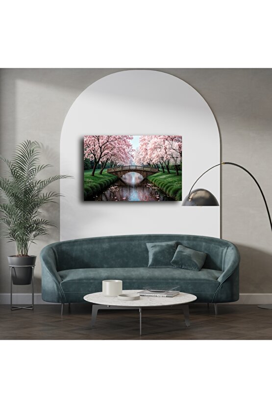 Bahar Temalı Manzara Tuval Tablo