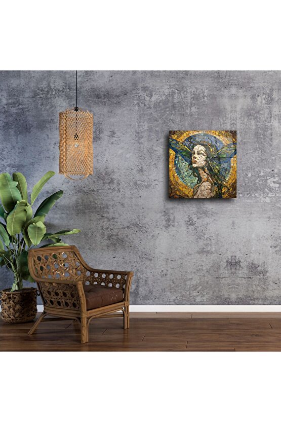 Cam Duvar Sanatı Mozaik Peri Paneli