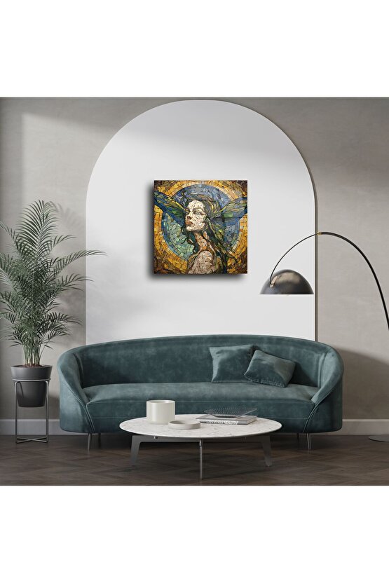 Cam Duvar Sanatı Mozaik Peri Paneli