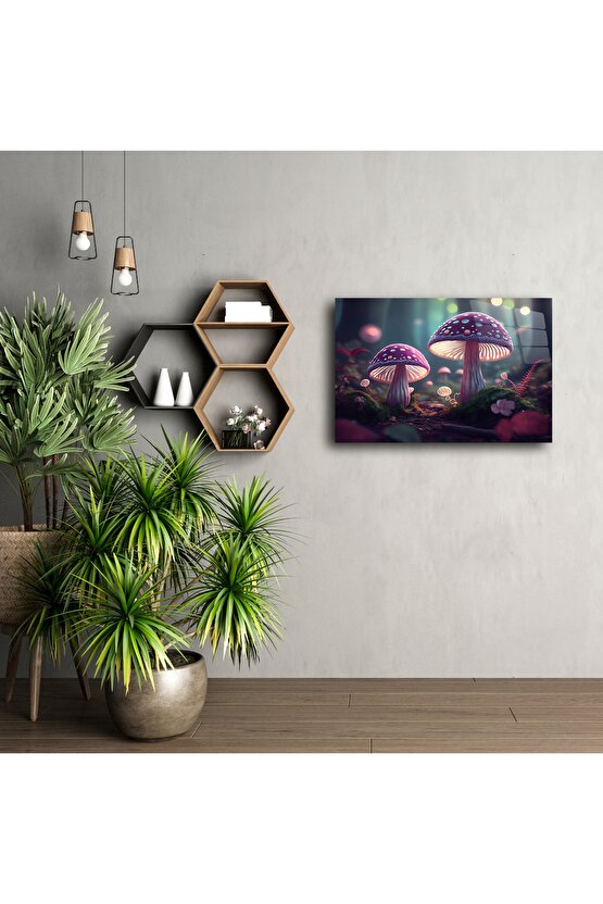 Büyülü Orman Mantar Duvar Sanatı