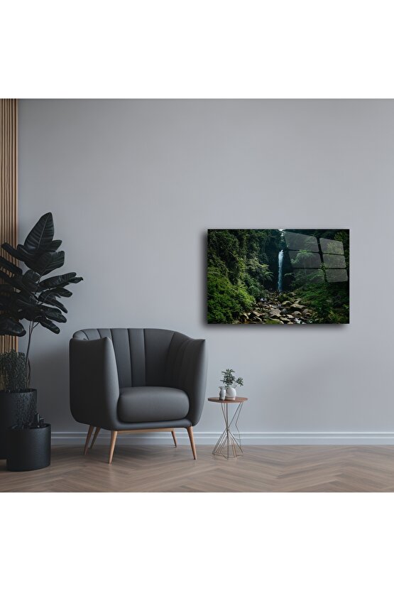 Lüks Doğa Manzaralı Cam Tablo