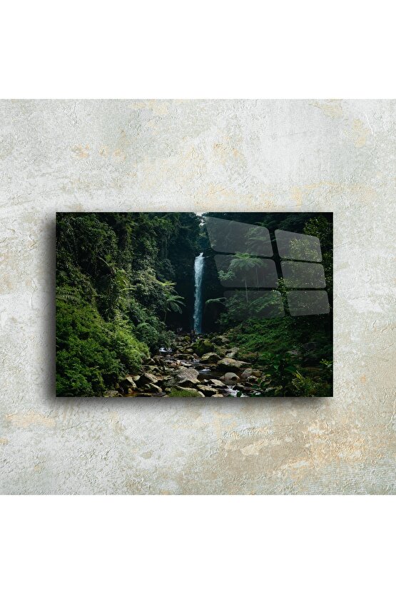 Lüks Doğa Manzaralı Cam Tablo