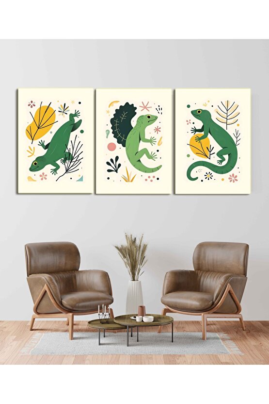 Cam Duvar Sanatı Gün Batımı Göl Manzarası