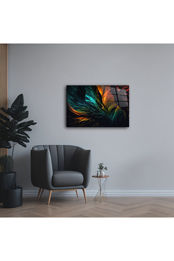 Karışık Desenler Cam Tablo Duvar Dekoru 11