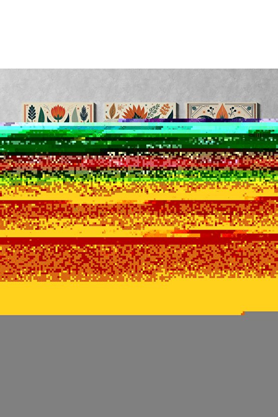 Matisse - Boho - Art Deco - Soyut - Doğa ( 3 lü Çerçevesiz ) Poster - Afiş - Tablo KR2C00020