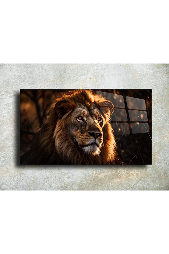 Aslan Cam Tablo Duvar Dekoru 2