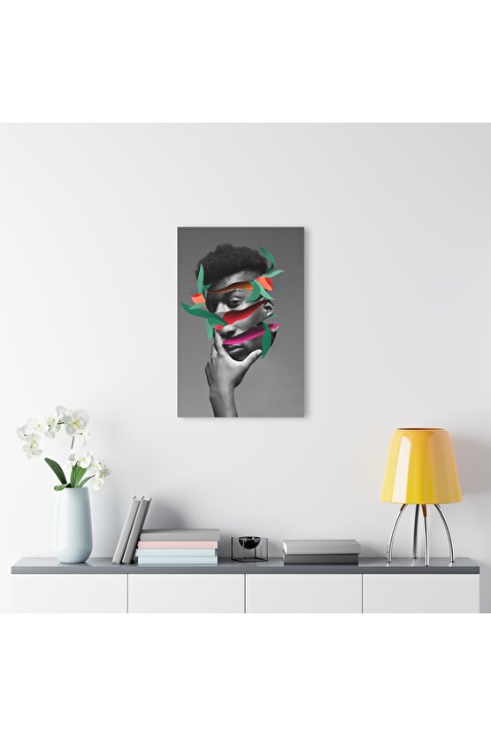 Erkek Model Cam Tablo Duvar Dekoru