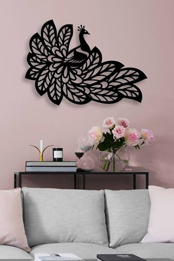 Tavuz Kuşu 35x70cm Mdf Duvar Tablosu