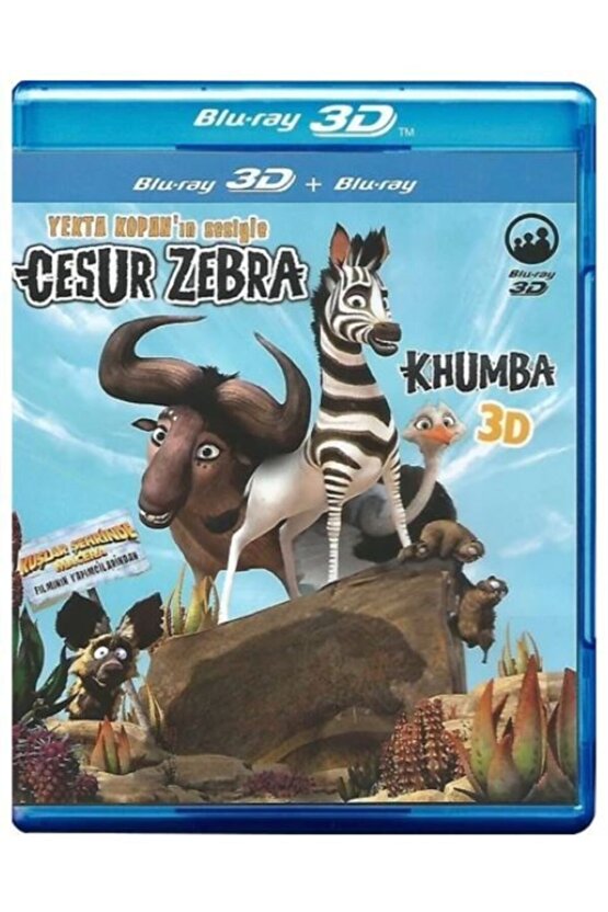 Cesur Zebra (Khumba) 3D Blu-Ray