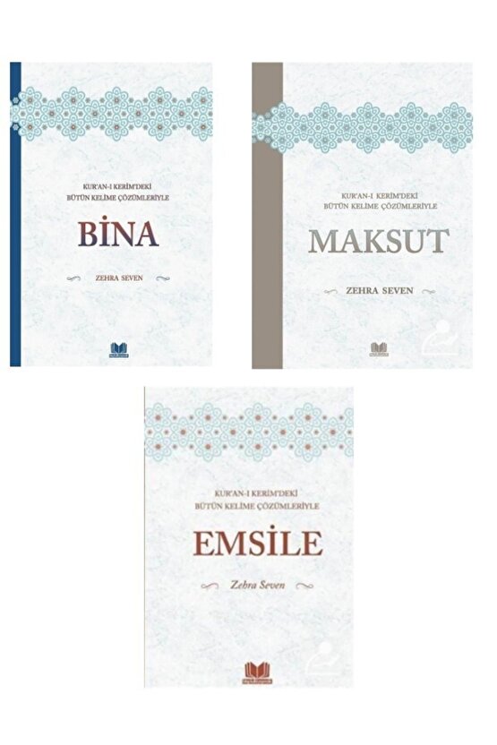 Emsile, Bina, Maksut 3 Kitap