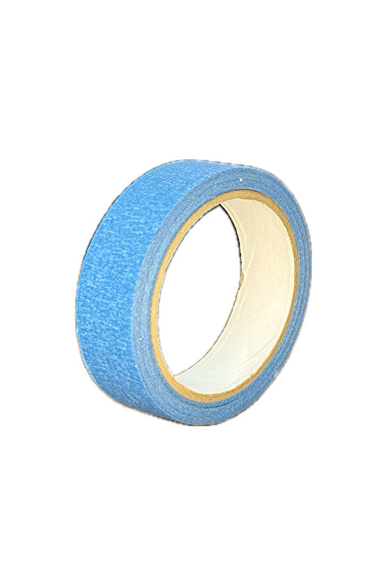 Renkli Maskeleme Kağıt Bant Boya Bandı 24mmx20mt Mavi