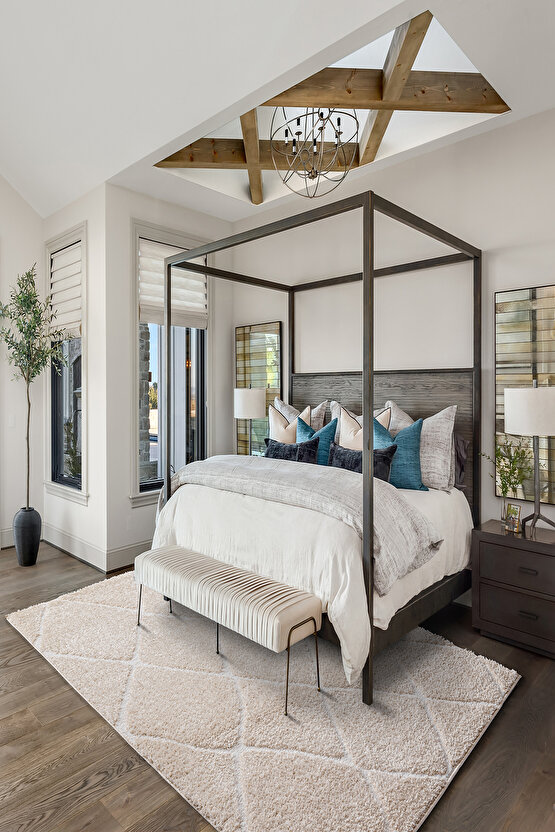 B109 Bej Kolay Kullanım Hav Toz Vermez Yumuşak Dokulu Uzun Tüylü Modern Shaggy Halı