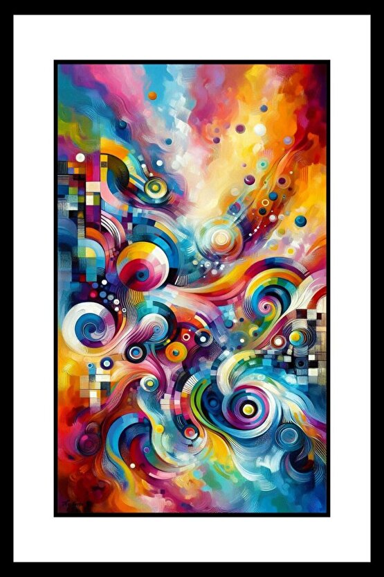 Soyut Egzotik Çizim Digital Art ( ÇERÇEVESİZ - ÇERÇEVE YOKTUR ) ( ULTRA HD ) FOLYO AFİŞ - POSTER
