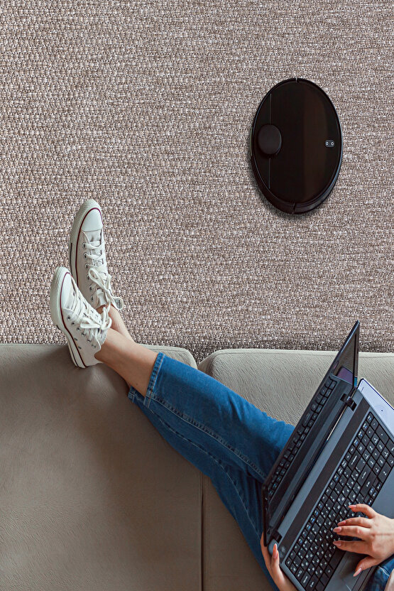 TM-01 Sisal Jut Hasır Model Tek Renk Dokuma Yıkanabilir Toz Vermez  Halı Vizon