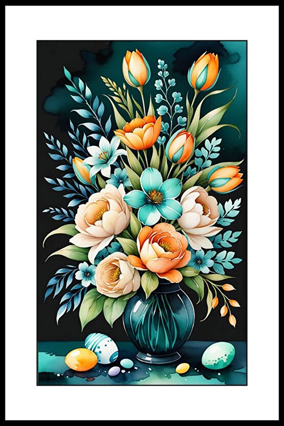 Vazodaki Güzellik Digital Art ( ÇERÇEVESİZ - ÇERÇEVE YOKTUR ) ( ULTRA HD ) FOLYO AFİŞ - POSTER