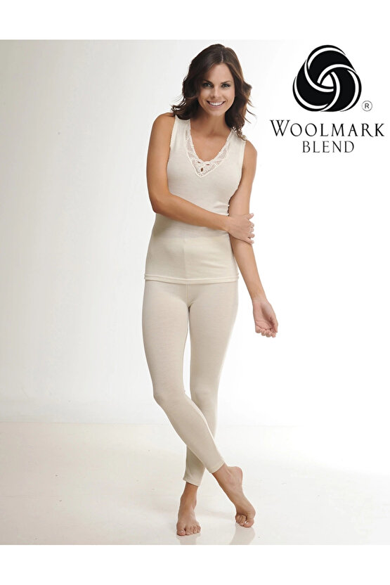 Kadın Likralı Yün Tayt