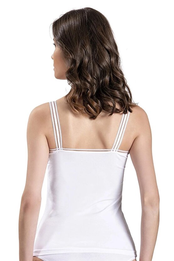 Kadın V Yaka Ip Askılı Atlet 553 - 3 Adet