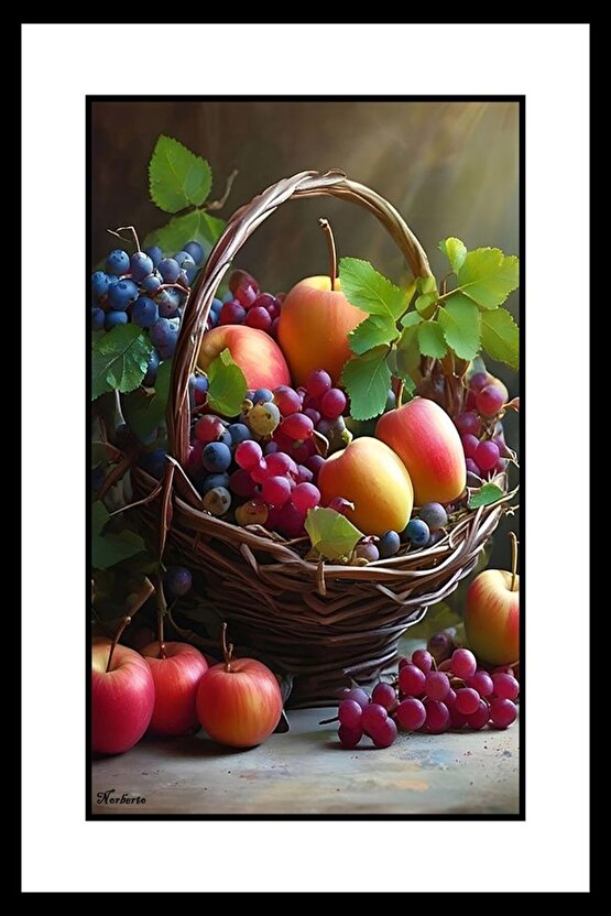 Dalından Meyveler Digital Art ( ÇERÇEVESİZ - ÇERÇEVE YOKTUR ) ( ULTRA HD ) FOLYO AFİŞ - POSTER