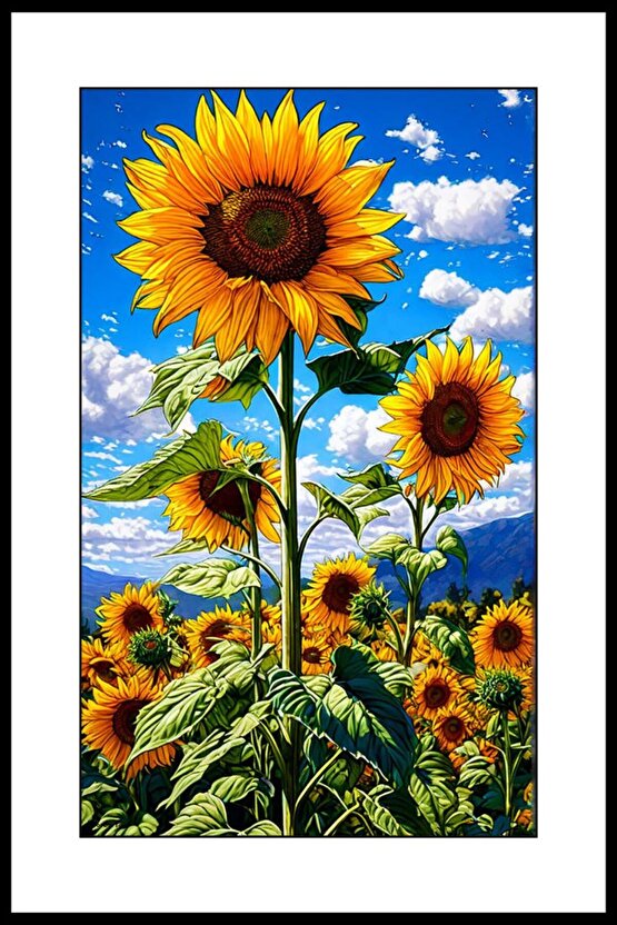 Papatya Diyarı Digital Art ( ÇERÇEVESİZ - ÇERÇEVE YOKTUR ) ( ULTRA HD ) FOLYO AFİŞ - POSTER