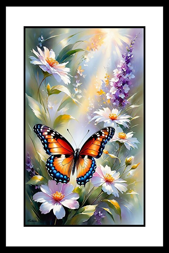 Dağ Kelebeği Digital Art ( ÇERÇEVESİZ - ÇERÇEVE YOKTUR ) ( ULTRA HD ) FOLYO AFİŞ - POSTER