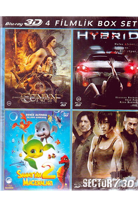 4 Film Box Set ( 3D ) ( Türkçe Dublaj ) ( AMBALAJINDA - SIFIR ) BLURAY