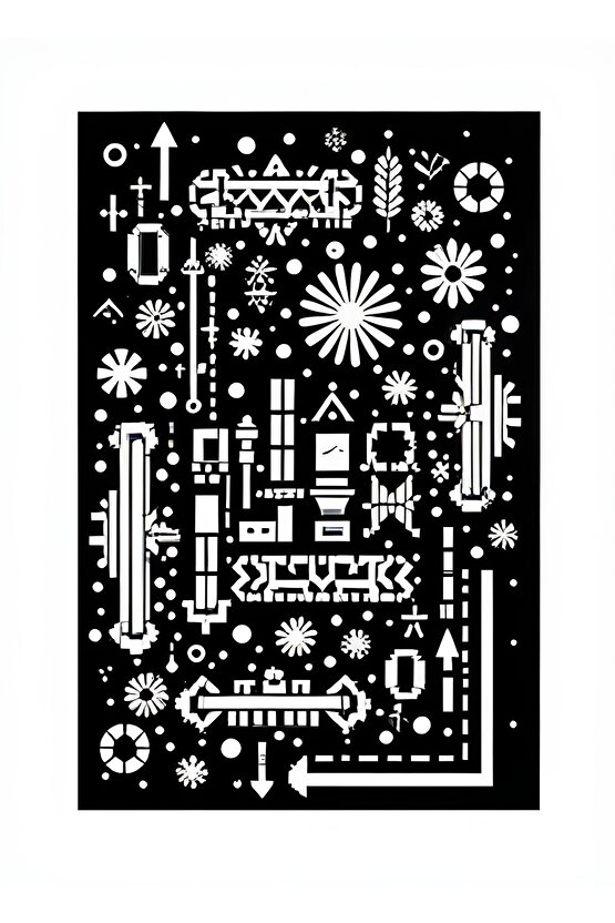 Matisse - Boho - Art Deco - Soyut - Doğa ( 3 lü Çerçevesiz ) Poster - Afiş - Tablo KR2C01079