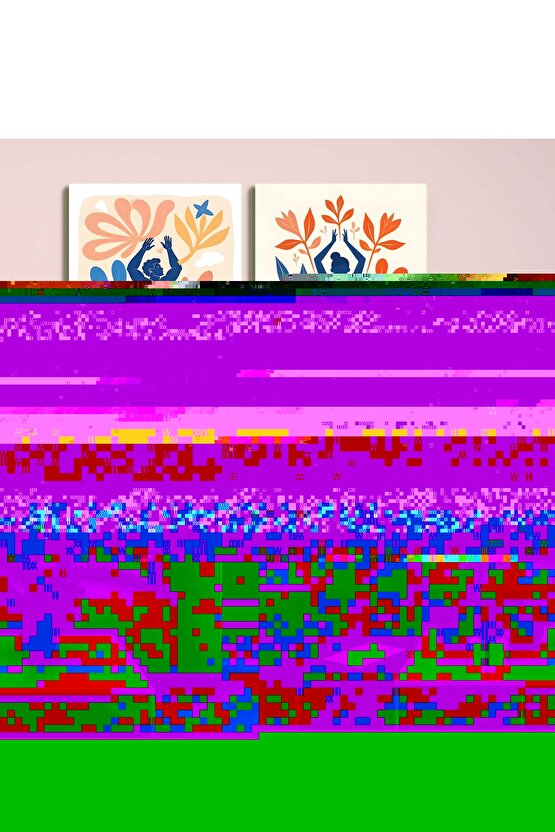 Matisse - Sanat - Soyut - Doğa - Ev - Yaşam ( 2 Li Çerçevesiz ) Poster - Afiş - Tablo NNHT709