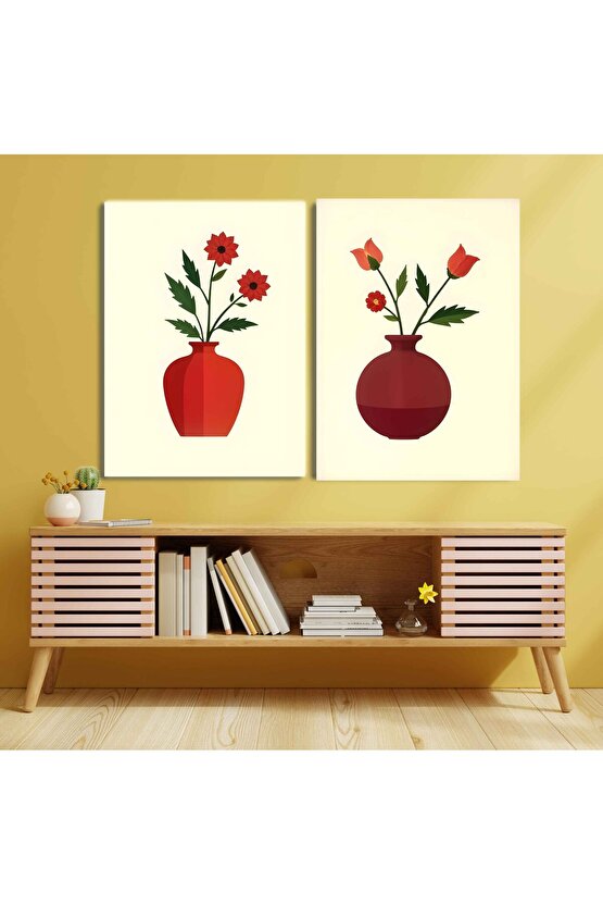 Matisse - Boho - Art Deco - Soyut - Doğa ( 3 lü Çerçevesiz ) Poster - Afiş - Tablo KR2C00260