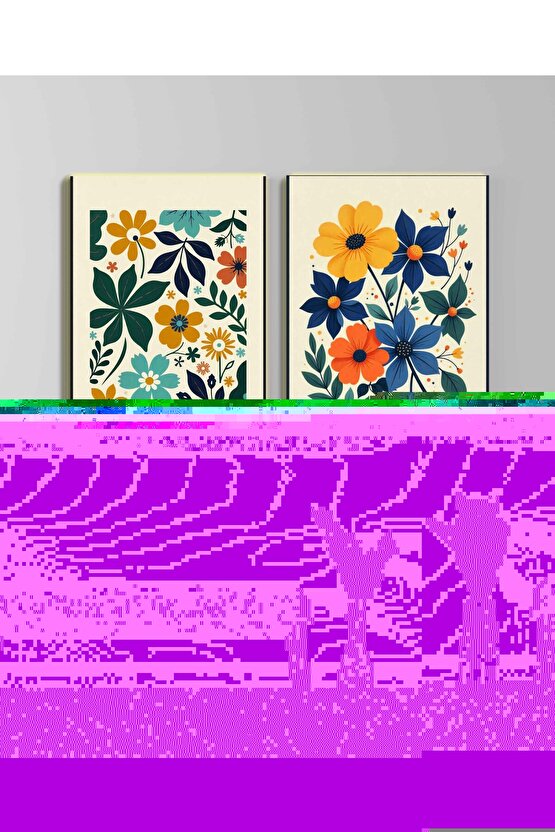 Matisse - Sanat - Soyut - Doğa - Ev - Yaşam ( 2 Li Çerçevesiz ) Poster - Afiş - Tablo NNHT260