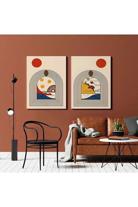 Matisse - Sanat - Soyut - Doğa - Ev - Yaşam ( 2 Li Çerçevesiz ) Poster - Afiş - Tablo NNHT496