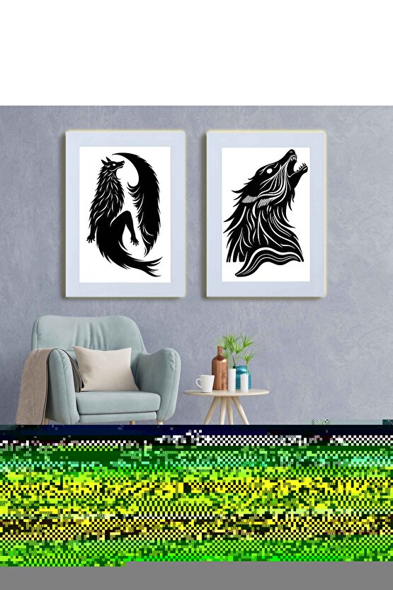 Matisse - Sanat - Soyut - Doğa - Ev - Yaşam ( 2 Li Çerçevesiz ) Poster - Afiş - Tablo NNHT476