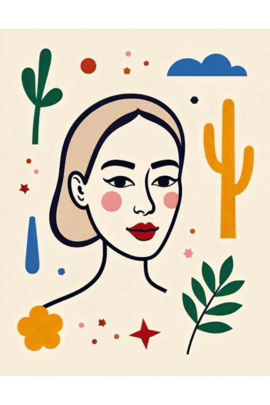 Matisse - Sanat - Soyut - Doğa - Yaşam ( Tekli Çerçevesiz ) Poster - Afiş - Tablo MKKM1680