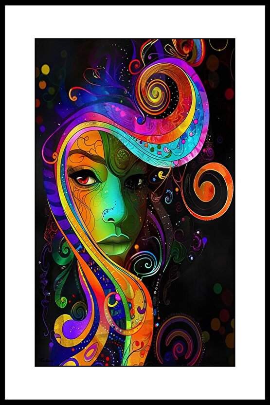 Dream Woman Digital Art ( ÇERÇEVESİZ - ÇERÇEVE YOKTUR ) ( ULTRA HD ) FOLYO AFİŞ - POSTER