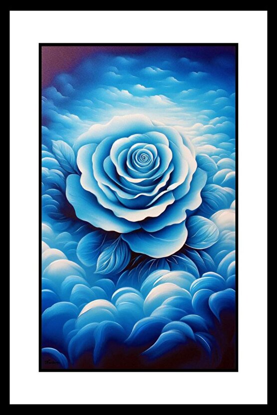 Karda Açan Çiçek Digital Art ( ÇERÇEVESİZ - ÇERÇEVE YOKTUR ) ( ULTRA HD ) FOLYO AFİŞ - POSTER