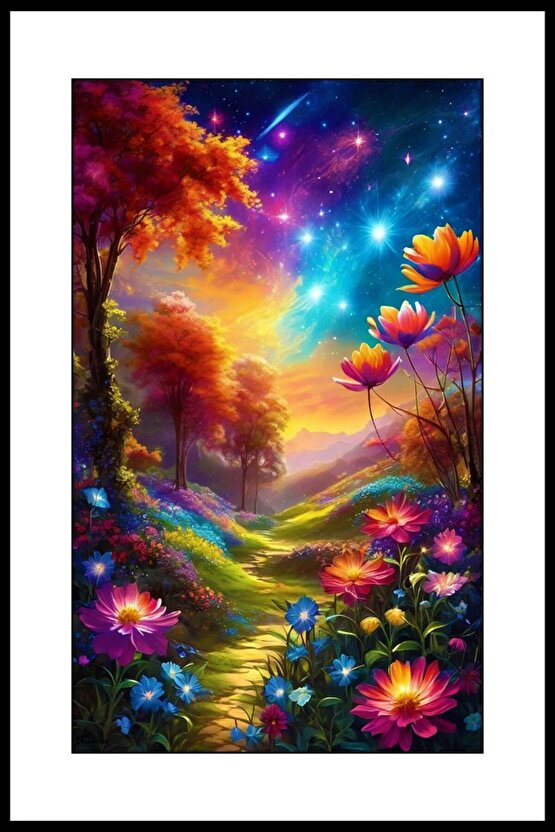 Yıldız Yolu Digital Art ( ÇERÇEVESİZ - ÇERÇEVE YOKTUR ) ( ULTRA HD ) FOLYO AFİŞ - POSTER