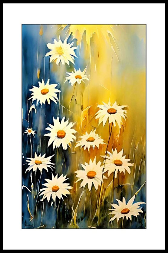 Işık Çiçekleri Digital Art ( ÇERÇEVESİZ - ÇERÇEVE YOKTUR ) ( ULTRA HD ) FOLYO AFİŞ - POSTER