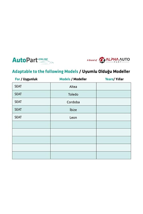 Seat Altea Toledo Cordoba İbiza Leon için Tampon ve Çamurluk Önlüğü Vida Tutucu Klips - 1 Adet