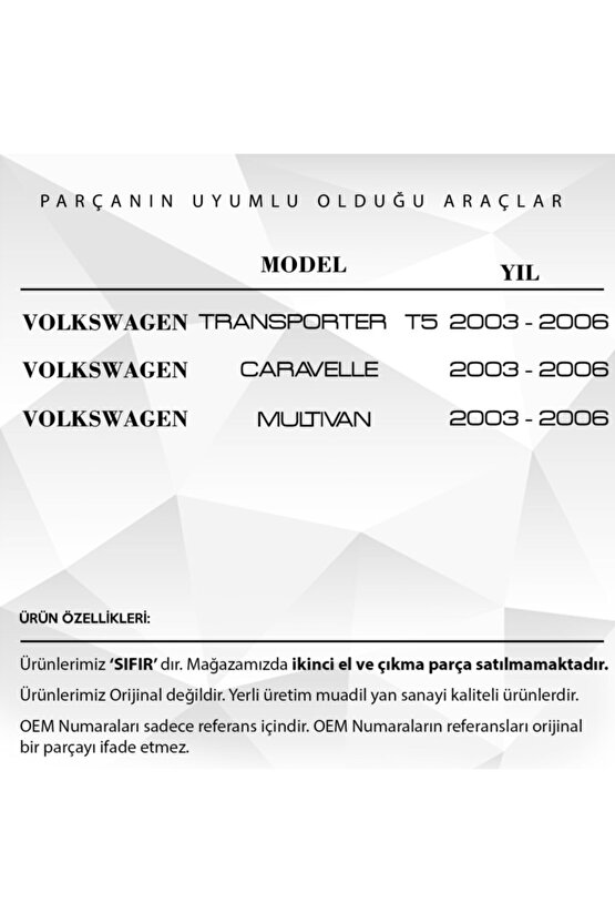 Vw Transporter T5, Caddy, Multivan Için Kapı Kolu Tutamağı Alt Parçası-sağ-sol