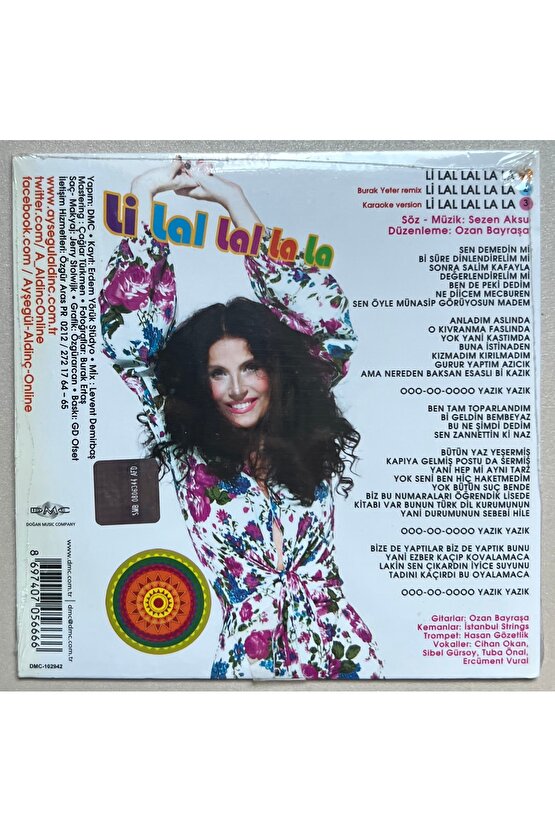 Ayşegül Aldinç Li Lal Lal La La Cd Orjnal Dönem Baskı Cd)