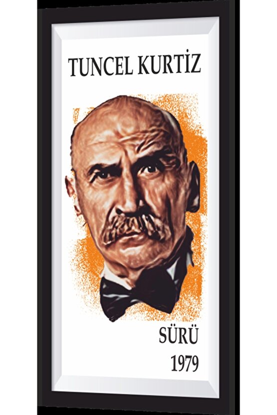 Tuncel Kurtiz Ramiz Dayı Yeşilçam Çerçeve Görünümlü Retro Ahşap Poster