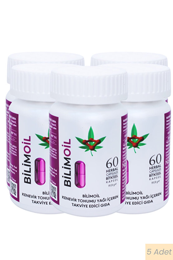 Yüksek enerjili oksijen ile kenevir tohum yağı ve zeytinyağı içeren takviye edici gıda 5li