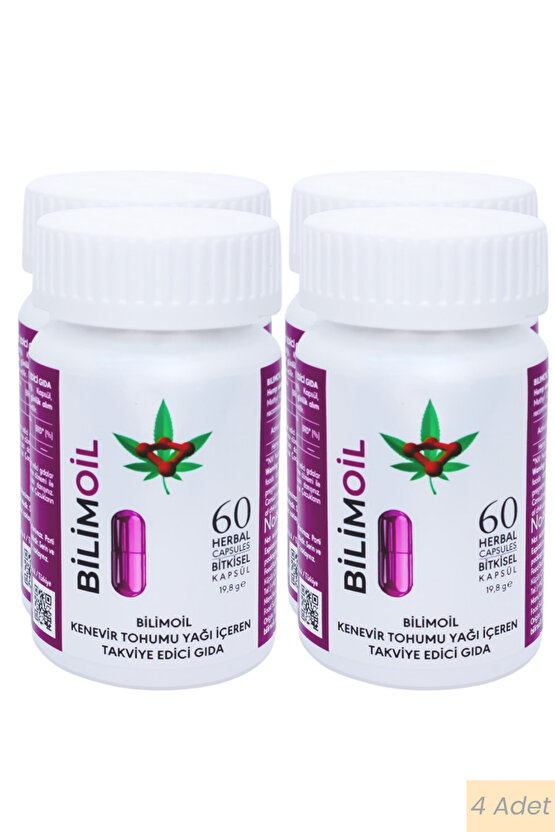 Yüksek enerjili oksijen ile kenevir tohum yağı ve zeytinyağı içeren takviye edici gıda 4lü