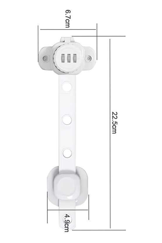 - Numaratör Şifreli Çok Amaçlı Esnek Dolap ve Çekmece Kilidi