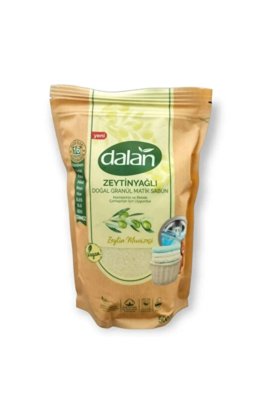 Doğal Granül Sabun Zeytinyağlı Toz Deterjan 500 Gr