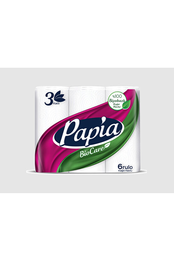 Kağıt Havlu (3 Katlı) 6 Lı Pk Bio Care
