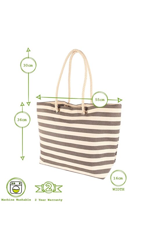 Kadın Plaj Çantası Yumuşak Saplı