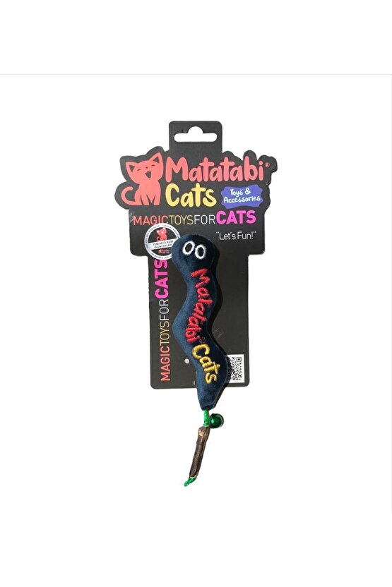 Matatabi Cats Wormy Sesli Ve Doğal Matatabili Peluş Kedi Oyuncağı 17 Cm (kedi Otunanesi Içermez)